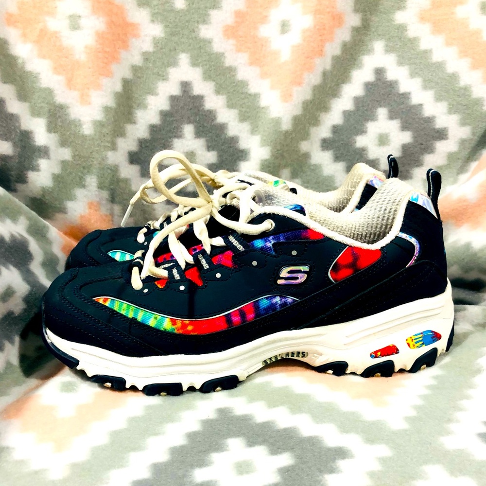 Skechers Memory Foam Rainbow Sneakers Women's Size 8.5- 🌈